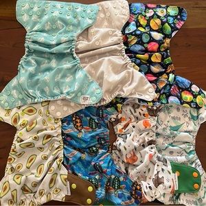 7 Athletic Wicking Jersey Cloth Diapers